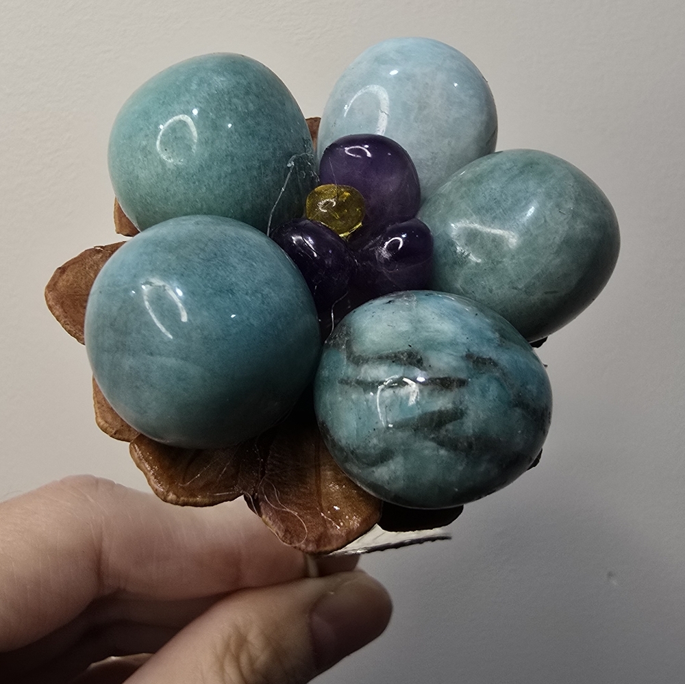 Aquamarine Crystal Flower - Picture 11 of 13
